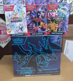 POKEMON PHANTASMAL POKEMON CENTER ETB + DESTINED + PRISMATIC + PALDEAN BUNDLES - Image 1