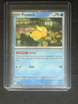 Pokemon TCG Mega Evolutions Psyduck 007 Me1 Black Star Promo - Image 1