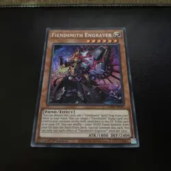 Fiendsmith Engraver RA04-EN049 Secret Rare Yugioh Card 1st Edition Mint - Image 1