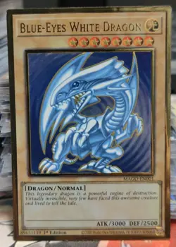 Yu-Gi-Oh! Blue-Eyes White Dragon MAGO-EN001 Maximum Gold 1st Edition- NM - Image 1