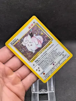 Pokemon Card Clefairy 5/102 Base Set Holo Holo Rare WOTC Played - Image 2