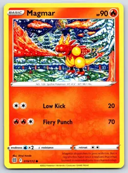 Magmar - Brilliant Stars 019/172 Shinji Kanda Pokemon TCG Card NM - Image 1