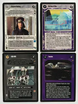 Star Wars CCG Theed Palace Complete 40 Card Common Set + Bonus 2001 - Image 2