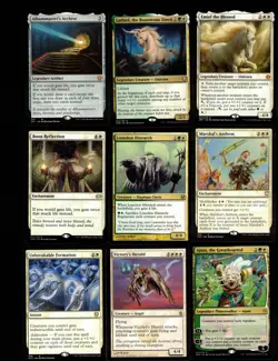 Majestic Unicorns-100 Card Commander Magic the Gathering Deck-MTG-Mythics-Rares - Image 1