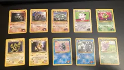 Lot of *10* Gym Heroes RARE cards: #20,21,22,25,26,27,28,29,31,34 NM- to LP - Image 1