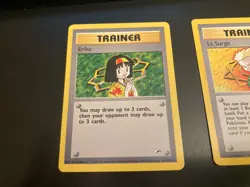 Lot of *4* Gym Heroes RARE Trainer cards: #100,101,102,104 (NM- & LP) - Image 2