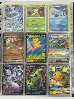 Pokemon Card Collection Binder Lot Holo Rare Full Art Rayquaza GX Charizard Pika - Image 3