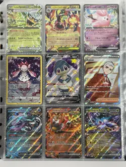 Pokemon Card Collection Binder Lot Holo Rare Full Art Rayquaza GX Charizard Pika - Image 5