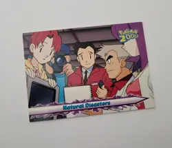 Pokemon Topps Natural Disasters Professor Oak 37 Pokemon the Movie 2000 Card - Image 1