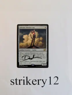 1x Solemn Simulacrum - Commander 2014 - Signed by Dan Scott - MTG - Image 1