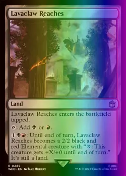 MTG Magic the Gathering Lavaclaw Reaches (289/1448) Doctor Who LP FOIL - Image 1