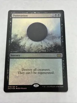 Damnation Double Masters 2022 Foil DMG See Read Black Sorcery - Image 1