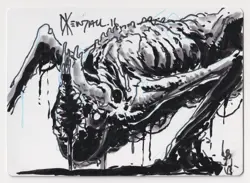 Signed FOIL Inexorable Tide Proof Sketch LP MM2 Artist Dave Kendall MTG Magic AP - Image 1