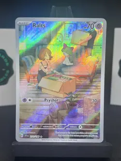 Pokemon TCG Ralts Scarlet & Violet Holo Illustration Rare Card 211/198 Base Set - Image 1