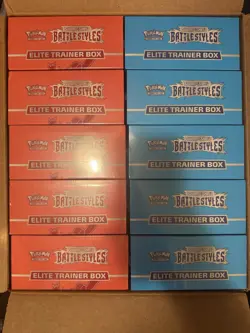 Pokemon Sword and Shield Battle Styles Elite Trainer Box x10 - Image 1