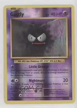 Gastly Reverse Foil Pokemon XY Evolutions 20th Anniversary #47 - Image 1