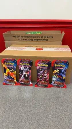 (Case of 144) Factory Sealed DESTINED RIVALS Pokemon TCG Scarlet Violet Booster - Image 1