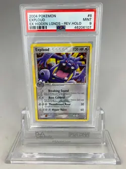 PSA 9 Pokemon Exploud Reverse Holo EX Hidden Legends - Image 1