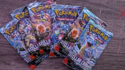6 Packs Stellar Crown Pokemon Booster Sealed TGC Gift ideas - Image 1