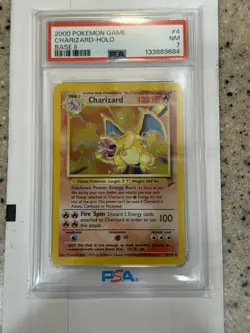 Pokemon TCG Charizard Base Set 2 Holo Unlimited Rare PSA 7 - Image 1