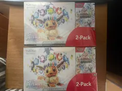 Pokemon TCG: Prismatic Evolutions ETB & Booster Bundle Costco 2-Pack - LOT OF 2 - Image 1