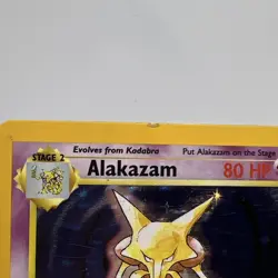 Pokemon TCG Alakazam Base Set 1/102 Holo Rare MP - Image 2