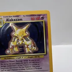 Pokemon TCG Alakazam Base Set 1/102 Holo Rare MP - Image 5