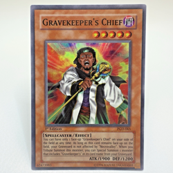 Yugioh Gravekeeper's Chief PGD-065 1st Edition Super Rare Holo - LP-NM - Image 1