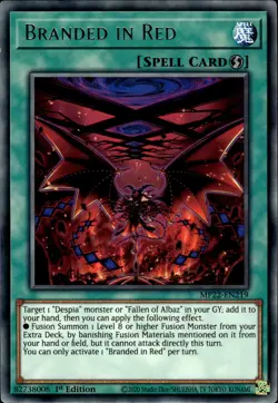 Branded In Red - Rare 1st Edition MP22-EN219 - LP - YuGiOh - Image 1