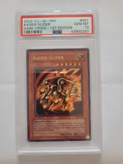 PSA 10 - YUGIOH - 2003 - DCR-051 - 1. EDTION - KAISER GLIDER - ULTRA RARE - Image 1