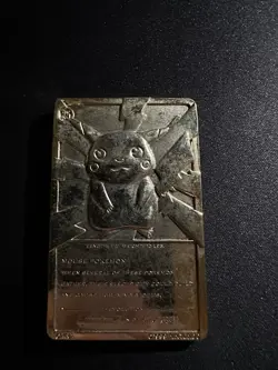 #25 Pokemon 23k Gold Plated PIKACHU Trading card. Nintendo 1999 - Image 2