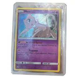 Pokemon Mew SM215 Holo Card NM Near Mint - TCG Collectible - Image 1