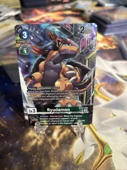 Ryudamon BT15-056 Exceed Apocalypse (SR Alternate Art) Digimon Card - Image 1