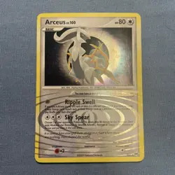 Pokemon TCG Arceus Card Holo, Colorless, LV. 100,AR5, 2009 LP/MP - Image 1