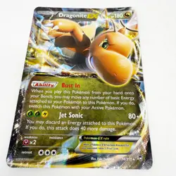 Dragonite EX 74/111 Jumbo Card Pokemon Furious Fists Promo TCG Trading Game - Image 1