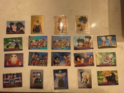Dragon Ball Z 19 Card Lot Japan, Funimation, Amada, Artbox Sticker-Holo's Prisms - Image 1