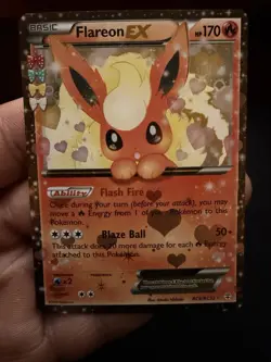 Pokemon TCG Flareon EX Holo Rare Card RC6/RC32 Generations Radiant Collection - Image 1