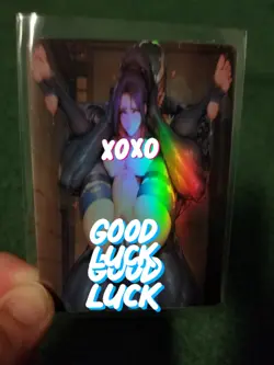 VENOM/PSYLOCKE MARVEL ULTIMATE RAINBOW FOIL CUSTOM WAIFU ANIME CARD - Image 3