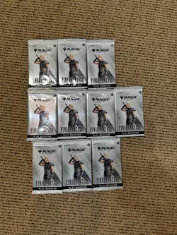 (LOT OF 10) Magic the Gather Final Fantasy Play Booster Pack - Image 1