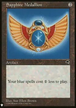 MTG Magic the Gathering Sapphire Medallion (568/1027) The List NM - Image 1