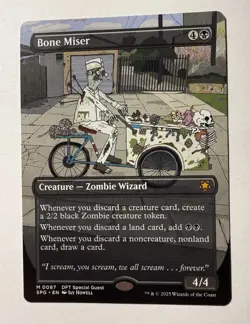 x1 Bone Miser SPG MTG 87 BORDERLESS MYTHIC M/NM 1x - Image 1