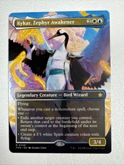 Kykar, Zephyr Awakener (Borderless) Regular Rare #348 Foundations MTG - Image 1