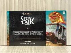 Magic the Gathering MTG Secret Lair Promo x Twisted Metal Sol Ring Rainbow Foil - Image 1