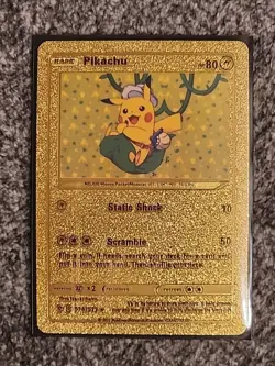 Pokemon Pikachu 074/073 Gold Foil Fan Art - Image 1