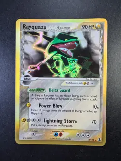 Pokemon Rayquaza EX Delta Species Holo Rare 13/113 2005 TCG - Image 1