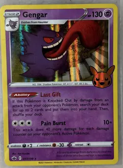 Pokemon - Gengar 57/198 Trick or Trade Chilling Reign Holo Rare 2021 NM - Image 1