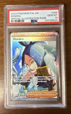 2023 POKEMON PAL EN-PALDEA EVOLVED SPECIAL ILLUSTRATION RARE #266 DENDRA PSA 10 - Image 1