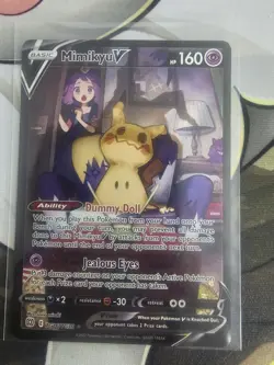 Mimikyu v TG16/TG30 Sword & Shield Brilliant Stars Holo Secret Rare Pokemon TCG - Image 1