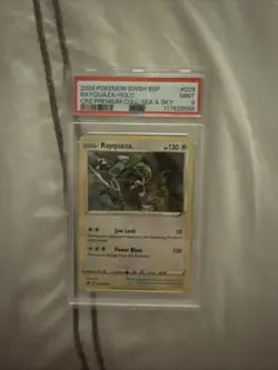 Rayquaza 2024 Pokemon SWSH BSP Holo CRZ Premium Sea & Sky #029 PSA 9 MINT - Image 1