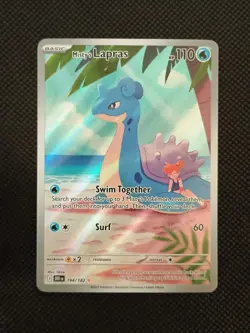 Pokemon TCG Misty's Lapras Destined Rivals 194/182 Illustration Rare - Image 1